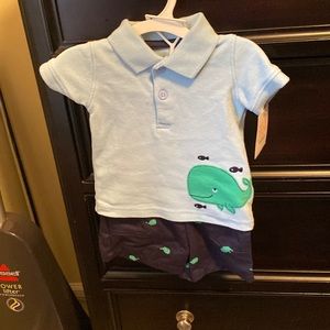 Baby boy shorts set